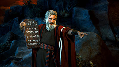 The Ten Commandments. Image shot 1956. Exact date unknown.